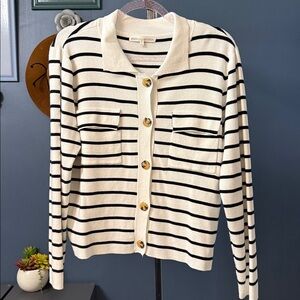 Madison + Hudson Sweater Striped Black , White Long Sleeve Preloved Size:L